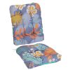 Waterproof Rocking Chair Cushion Upper And Lower Back And Seat Sets with Non-Slip Ties Oxford Cloth Surface Polyester Filling Comfortable for Indoor H
