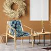 Waterproof Rocking Chair Cushion Upper And Lower Back And Seat Sets with Non-Slip Ties Oxford Cloth Surface Polyester Filling Comfortable for Indoor H