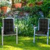 Waterproof Rocking Chair Cushion Upper And Lower Back And Seat Sets with Non-Slip Ties Oxford Cloth Surface Polyester Filling Comfortable for Indoor H
