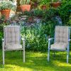Waterproof Rocking Chair Cushion Upper And Lower Back And Seat Sets with Non-Slip Ties Oxford Cloth Surface Polyester Filling Comfortable for Indoor H