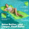 Inflatable Pool Floats Raft,Floating Lounge for Adults,64x32 inch Swimming Mat Pool Mattress with Headrest