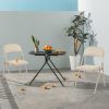 Folding Chair, Leather Padded Folding Chairs, Easy to Use and Store, Outdoor and Indoor, for Home, Office, Party, Comfy