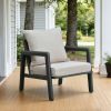 Outdoor Deep Seat Cushion Set, Waterproof & Fade Resistant Patio Chair Replacement Cushions for Outdoor Furniture, Removable and Washable Cover