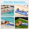 Inflatable Pool Floats Raft,Floating Lounge for Adults,64x32 inch Swimming Mat Pool Mattress with Headrest