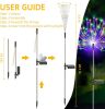 Outdoor Solar Lights, 4 Pack Solar Garden Light with Bigger Lily Flowers