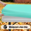 2 Pack Rectangle Picnic Table Cloth, Waterproof Elastic Fitted Tablecloths, Washable Polyester Rectangular Patio Table Cover for Camping