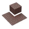 11.81"x11.81"x0.79"Grey & Brown Colors - Stylish Interlocking Flooring