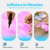 Inflatable Pool Floats Raft,Floating Lounge for Adults,64x32 inch Swimming Mat Pool Mattress with Headrest